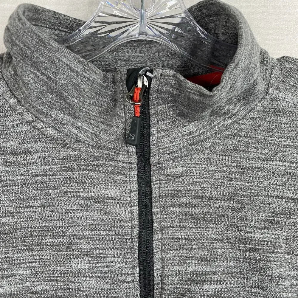 Avalanche Mens Top Sz XL Gray Heather 1/4 Zip Pullover Mock Neck Active Outdoor